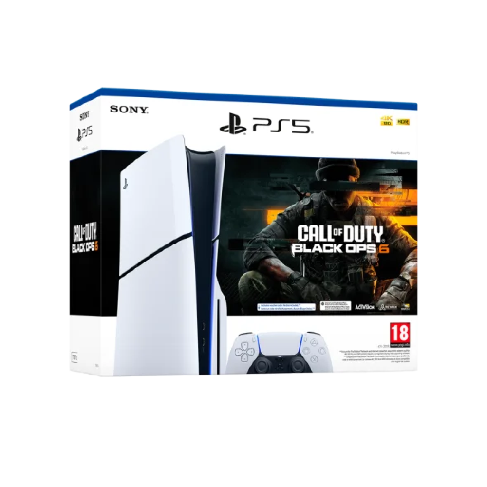 Стаціонарна ігрова приставка Sony PlayStation 5 Slim 1TB Call of Duty: Black Ops 6 Bundle (1000049598, 1000049595)