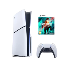 Стаціонарна ігрова приставка Sony PlayStation 5 Slim 1TB + Гра PS5 BATTLEFIELD 2042 (Blu-ray)