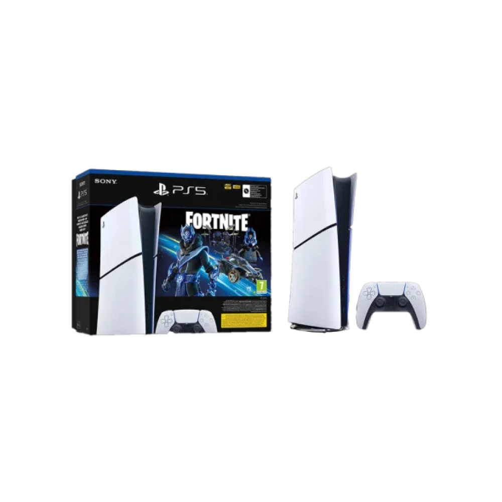 Стаціонарна ігрова приставка Sony PlayStation 5 Slim Digital Edition 1TB Fortnite Cobalt Star Bundle (1000045170)