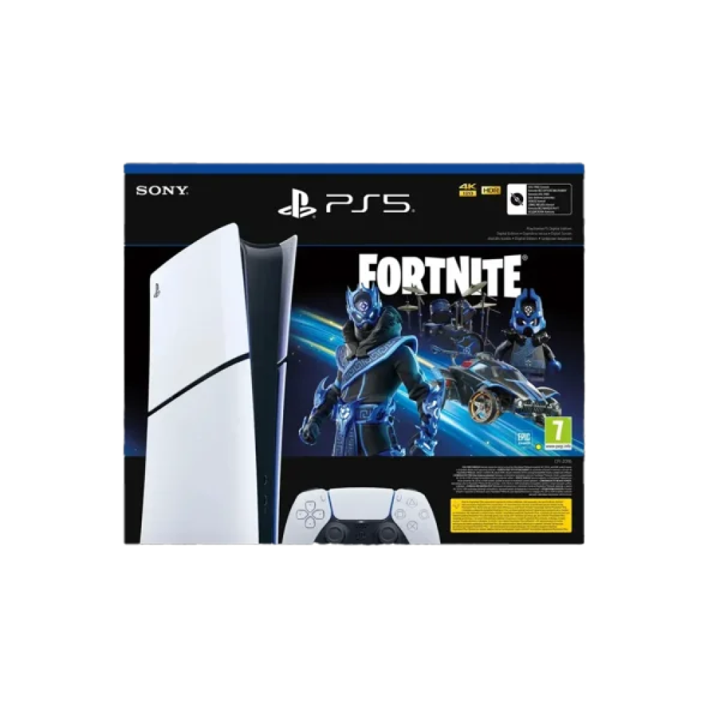 Стаціонарна ігрова приставка Sony PlayStation 5 Slim Digital Edition 1TB Fortnite Cobalt Star Bundle (1000045170)