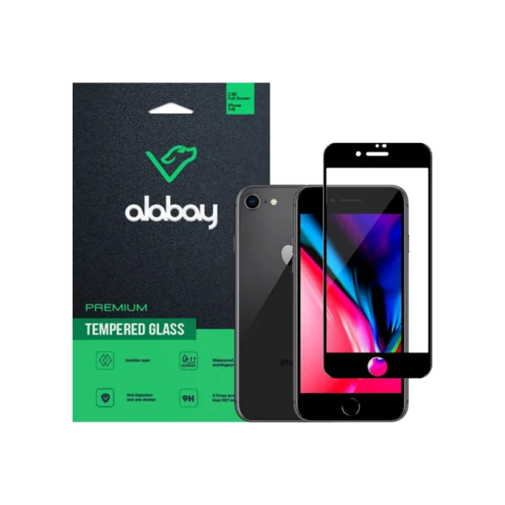 Захисне скло Apple iPhone 7/8 Plus Alabay Black