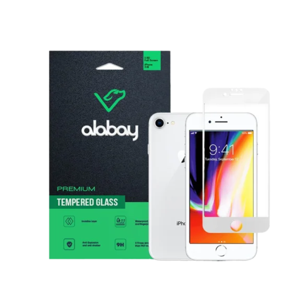 Захисне скло iPhone 7/8 Alabay, White
