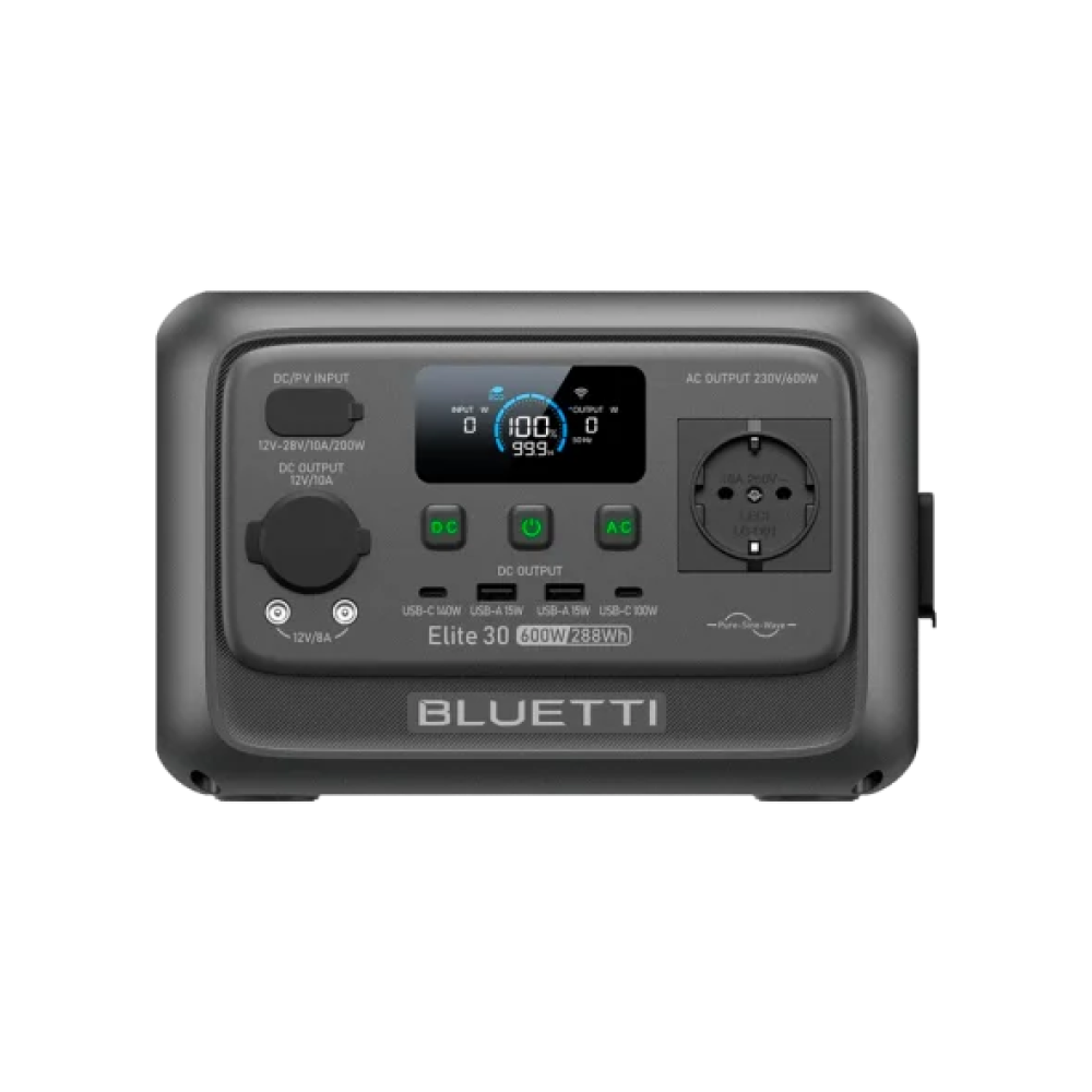 Зарядна станція BLUETTI Elite 30 V2 600W 288Wh (P-EL30V2-EU-GY-BL-010)