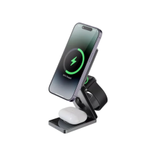 Зарядний пристрій стенд Бездротовий Proove Titan Volt 3 in 1 Gray